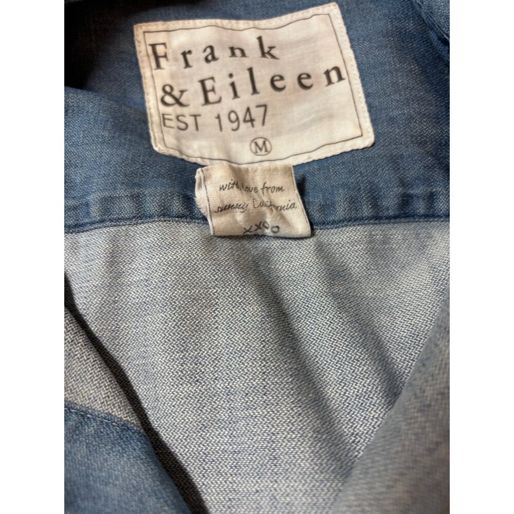 Frank & Eileen Blue Chambray Shirt Dress Medium - Picture 9 of 14